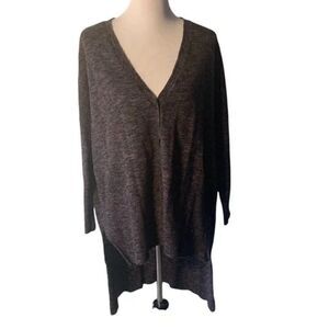 Free People Oversized V Neck Lite Weight Sweater size S